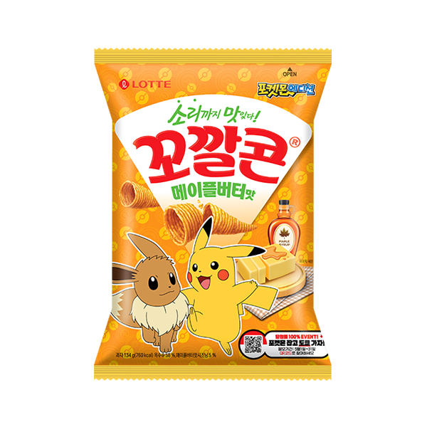 꼬깔콘 메이플버터맛 134g 포켓몬에디션 - 롯데웰푸드 스위트몰