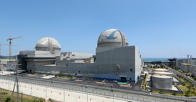 울산광역시 울주군에 위치한 신고리3, 4호기(새울 1, 2호기).