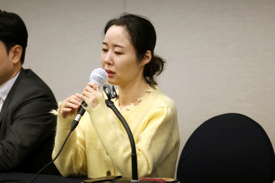ADOR CEO Min Hee-jin during Friday's press conference [JOINT PRESS CORPS]
