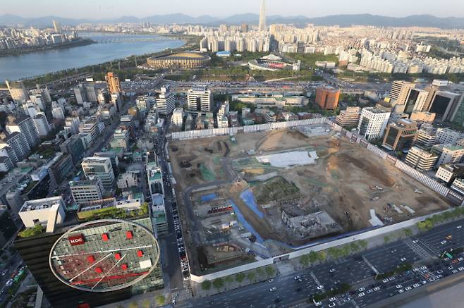 사진은 현대차가 옛 한전 부지를 매입한 지 약 6년 만인 2020년 5월 서울 강남구 삼성동에 신사옥 건립 부지 모습. /사진=뉴스1