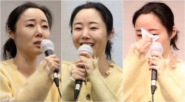 민희진 어도어 대표가 31일 오후 서울 중구 한국프레스센터에서 열린 기자회견에서 어도어 임시주주총회에 대한 입장을 밝히고 있다. 연합뉴스