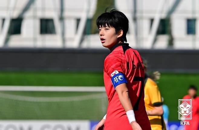여자 U-20 대표팀의 전유경 [대한축구협회 제공. 재판매 및 DB금지]