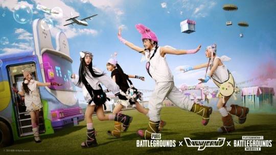 'PUBG: 배틀그라운드·배틀그라운드 모바일 X 뉴진스' 컬래버레이션 관련 이미지. 자료 제공 : 크래프톤