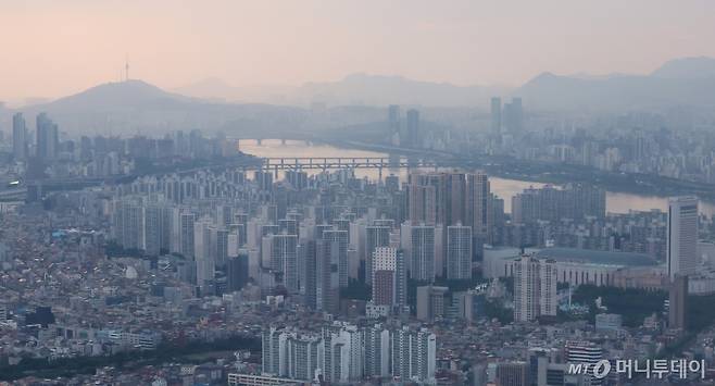 서울 상공에서 바라본 서울 시내 아파트. /사진=뉴시스