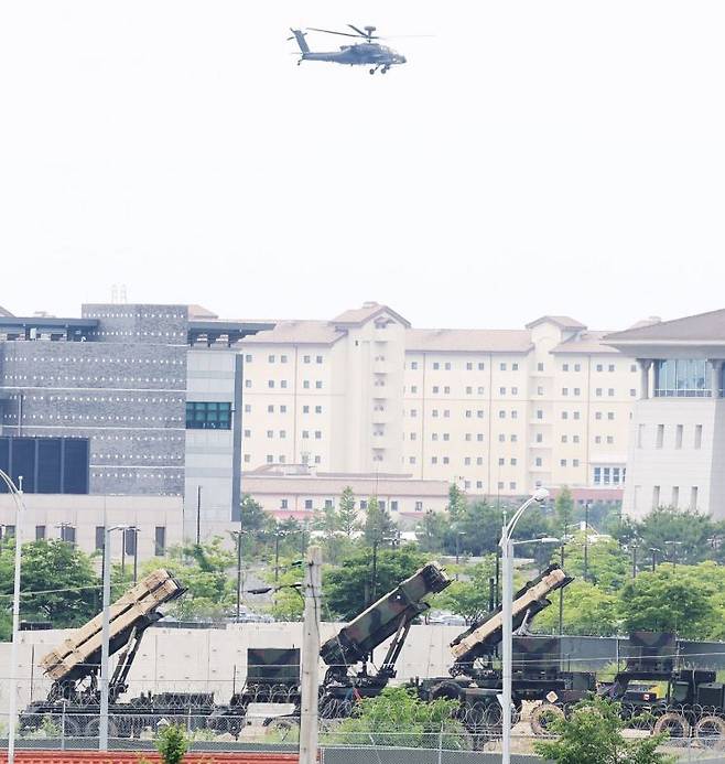 지난달 30일 패트리엇 미사일이 배치된 경기도 평택시 캠프 험프리스 [이미지출처=연합뉴스]