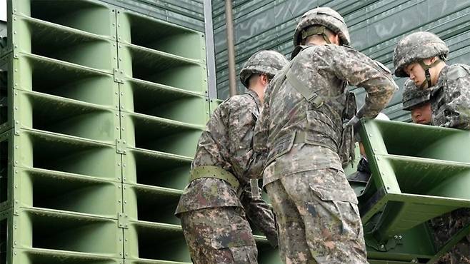 대북 확성기 방송시설 [사진 제공:연합뉴스]