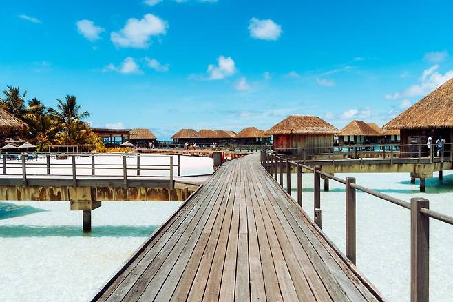 만타 객실로 가던 길