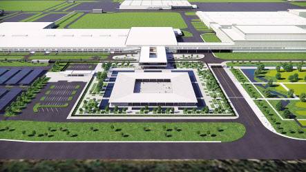 현대자동차그룹이 미국 조지아주 브라이언카운티에 건설 중인 ‘현대차그룹 메타플랜트 아메리카’ 조감도 [현대차 제공]