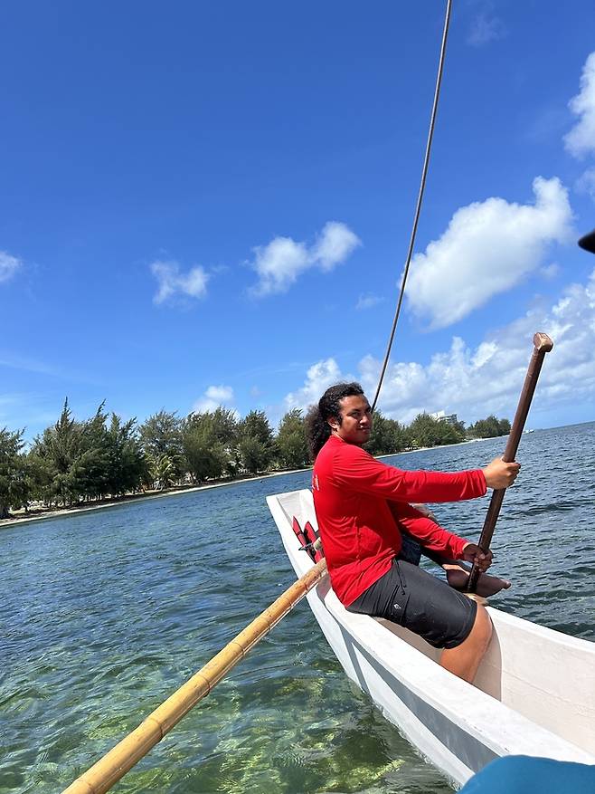 마리아나 전통 카누. 사진제공|마리아나관광청