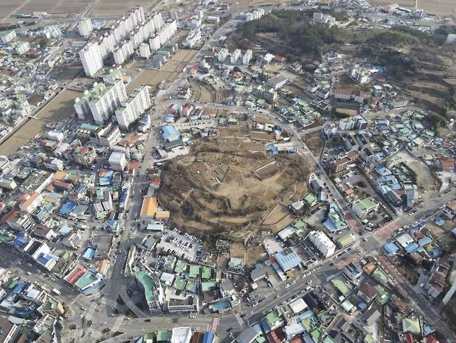 고성 동외동 유적 항공 사진  [국가유산청 제공. 재판매 및 DB 금지]