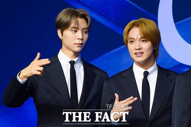 NCT 쟈니(왼쪽)와 해찬이 사생활 루머에 휩싸였다. 이에 소속사는 "확인 결과 이는 전혀 사실이 아니다"라고 해명했다. /서예원 기자