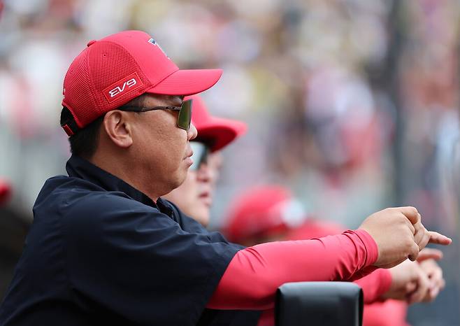 ▲ 지금까지는 믿음의 야구를 보여줬던 이범호 감독이 1위 반납 후 달라진 선수단 운영을 보이며 승부사적 본능을 발휘할지 주목된다. ⓒKIA타이거즈