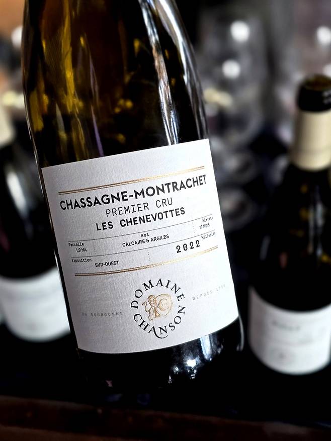 도멘 샹송 샤샤뉴 몽라셰 프리미에 크뤼 레 세네보떼. 최현태 기자