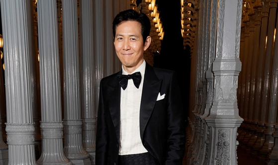 Actor Lee Jung-jae attends the 2023 LACMA Art Film Gala held at the Los Angeles County Museum of Art on Nov. 4, 2023. [GUCCI]