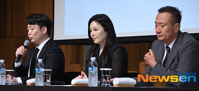 사진=왼쪽부터 이재학 변호사, 차가원 회장, 김동준 대표/뉴스엔DB