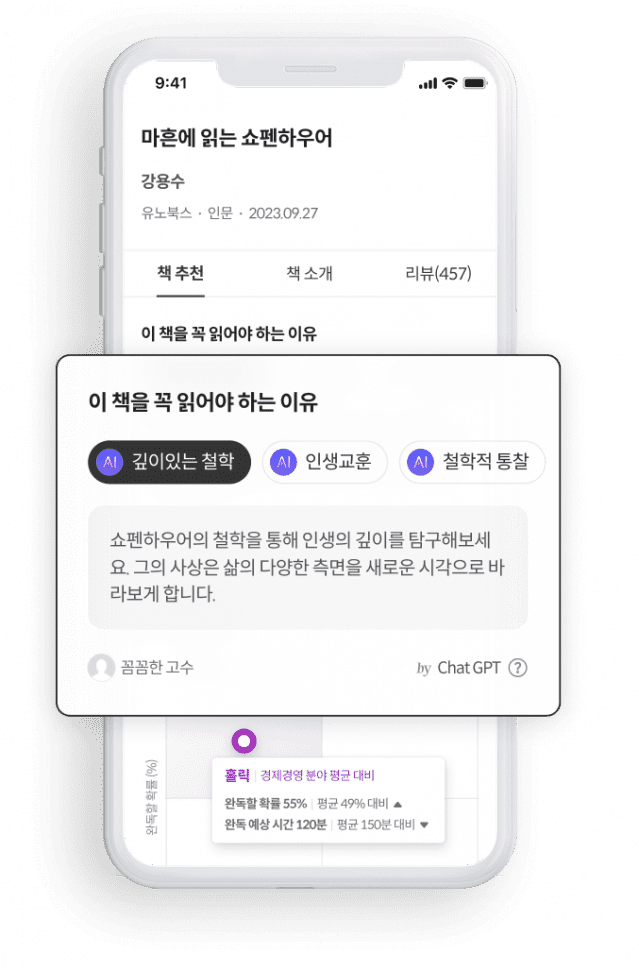 밀리의서재 ‘AI 스마트 키워드’ 서비스