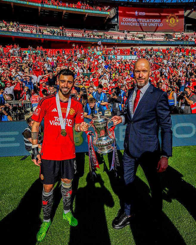 에릭 텐하흐 감독(오른쪽)