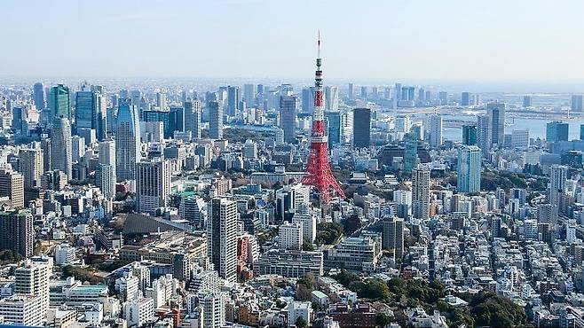 '도쿄 타워'가 보이는 일본의 수도 도쿄의 전경. /조선일보DB