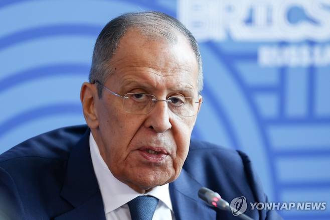 세르게이 라브로프 러시아 외무장관 [타스=연합뉴스. 재판매 및 DB 금지]
