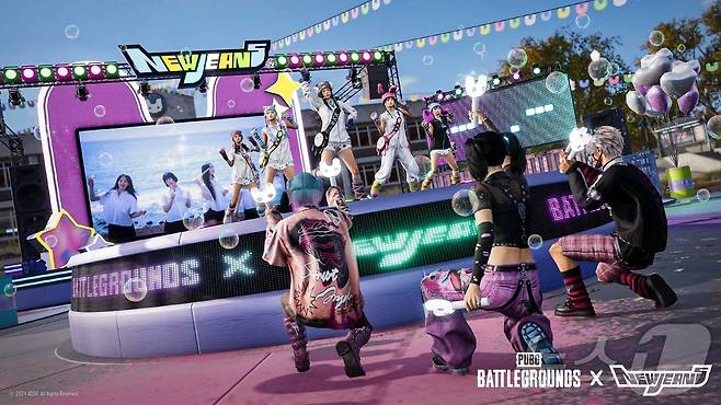 배틀그라운드·배틀그라운드 모바일 걸그룹 '뉴진스'와 컬래버레이션(크래프톤 제공) ⓒ News1 김민석 기자