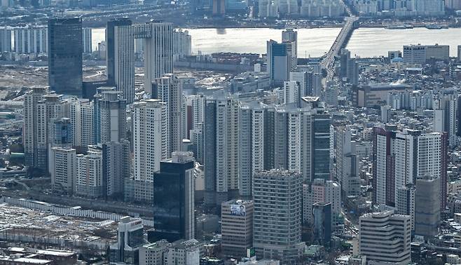 서울 아파트 및 업무단지 단지 모습. 임세준 기자