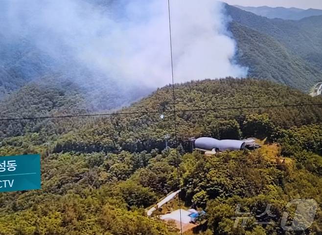 강원 태백 동점동 산불 현장.(산림청 제공)