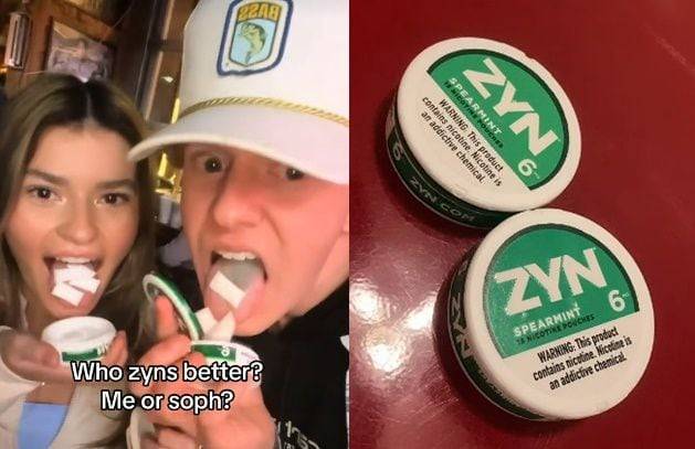 미국에서 MZ세대 사이에 '잇몸 담배'로 불리는 '진(ZYN)'이 인기를 끌고 있다. 틱톡을 중심으로 유행하고 있는 이 제품은 담배 연기를 빨아들이는 대신 니코틴을 직접 잇몸에 붙여 흡수하는 방식이다. /틱톡