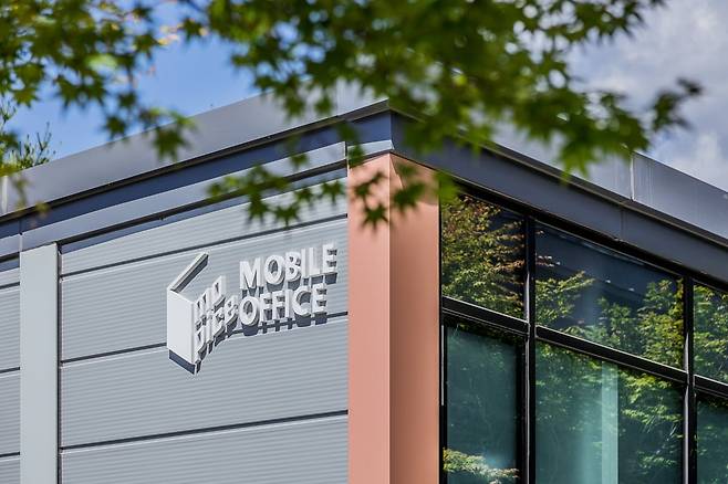 삼우종합건축사사무소와 유창이앤씨가 개발한 모듈러 공법으로 준공한 삼성물산 safety academy 신축동의 모습. 삼우 제공