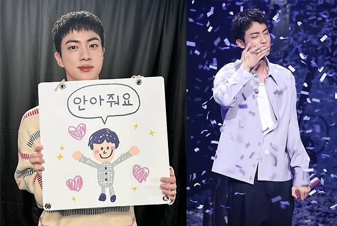 지난 13일 서울 송파구 일대에서 열린 2024 페스타 행사에 참석한 그룹 방탄소년단 멤버 진 /사진=진 인스타그램