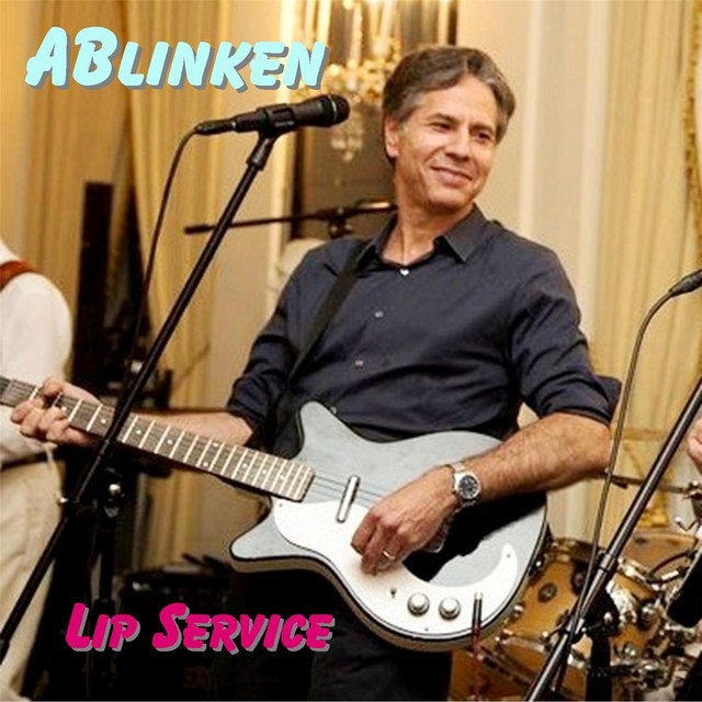 음악 스트리밍 앱 스포티파이에 소개된 토니 블링컨 미국 국무장관 프로필 사진. ‘ABlinken’은 예명이고 ‘Lip Service’는 노래 제목. 스포티파이 캡처