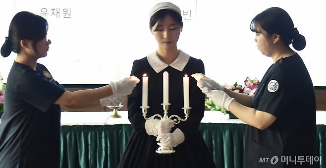 나이팅게일 선서식(세경대) 스케치 /사진=임한별(머니S)