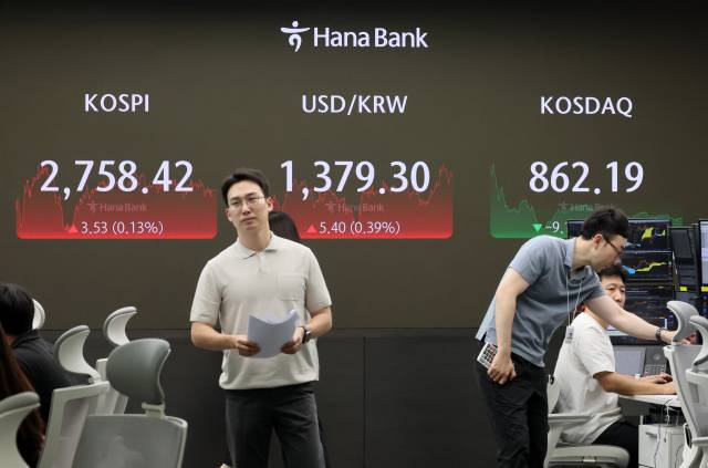 14일 원·달러 환율은 전날보다 5.4원 오른 1,379.3원에 마감했다. 연합뉴스