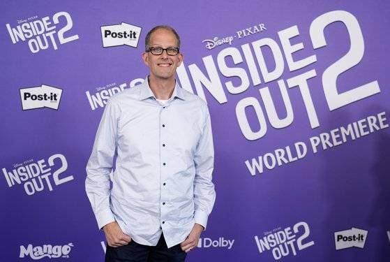 픽사 애니메이션 스튜디오 CCO 피트 닥터가 지난 10일 미국 LA '인사이드 아웃2' 프리미어 행사에 참석했다. AP=연합뉴스
