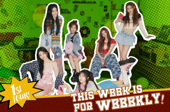 Girl group Weeekly will kick off its first tour across the Americas in September. [IST ENTERTAINMENT]