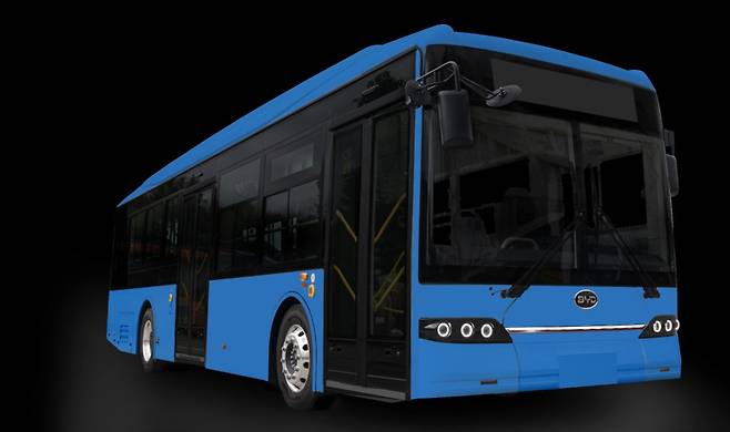 국산. 중국산 전기버스업체들의  수주경쟁이 치열해지고 있다.(사진: BYD 전기버스)