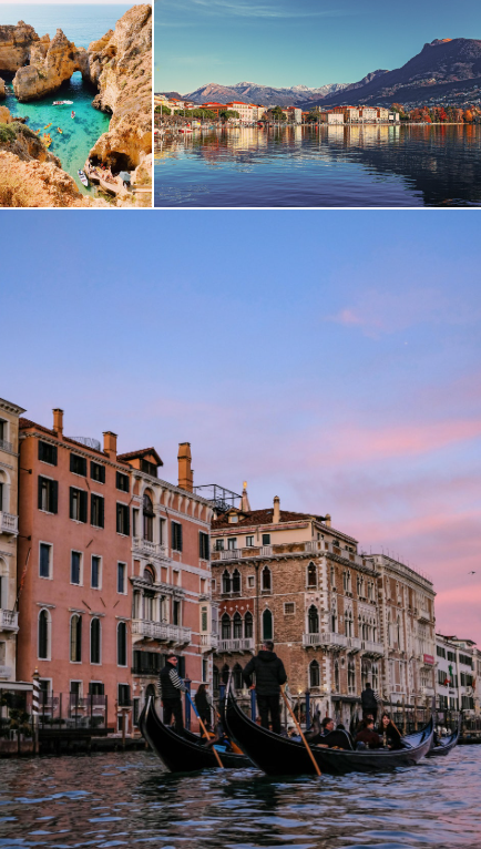 왼쪽 위부터 시계방향으로 포르투갈, 스위스, 이탈리아 / 사진=pexels