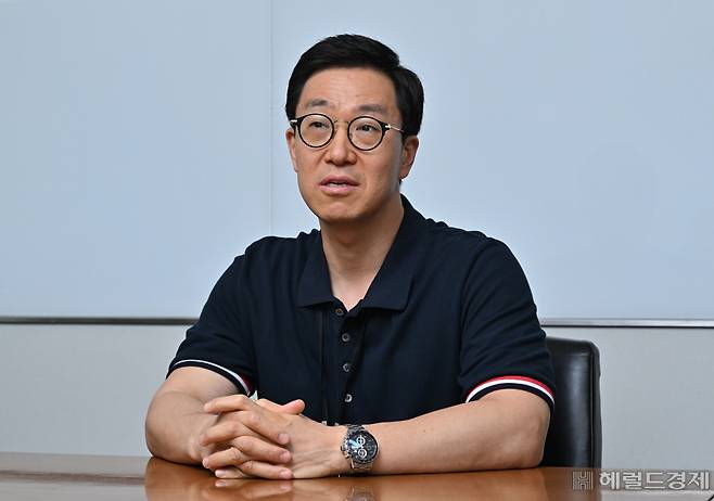 한화오션 특수선기본설계팀 정원규 책임엔지니어가 14일 오후 서울 중구 한화오션 서울사무소에서 헤럴드경제와 인터뷰를 하고 있다. 임세준 기자