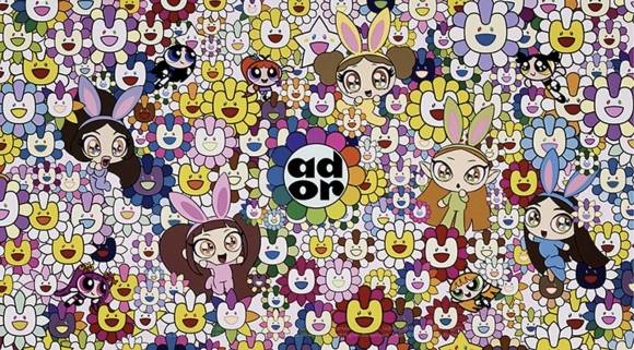 17일 공개된 뉴진스의 신곡 ‘Right Now’ 뮤직비디오 속 한 장면. 팝아트를 연상케 하는 감각적인 화면 구성이 돋보인다. 어도어 제공