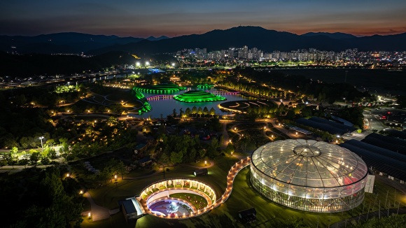 순천만국가정원 야경 [사진=순천시]