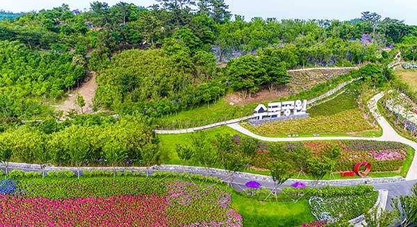 수국정원 전경.