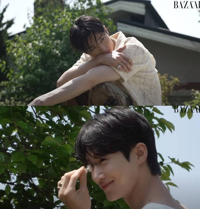 배우 변우석이 하퍼스 바자 코리아와 화보 촬영을 진행했다. 유튜브 채널 ‘Harper’s BAZAAR Korea’ 캡처