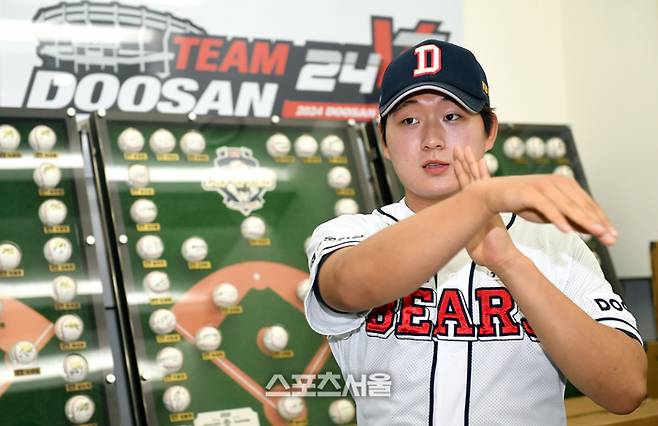 두산 베어스 김택연. 창간 기념 인터뷰. 잠실구장. 2024. 6. 12.  잠실 | 박진업 기자 upandup@sportsseoul.com