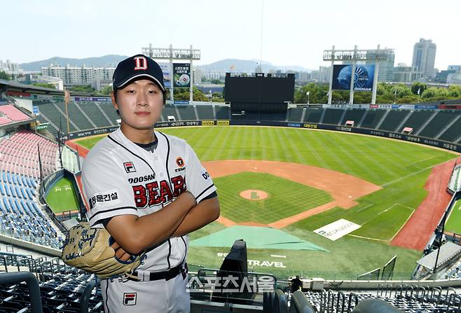 두산 베어스 김택연. 창간 기념 인터뷰. 잠실구장. 2024. 6. 12.  잠실 | 박진업 기자 upandup@sportsseoul.com