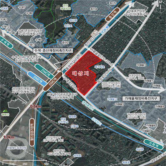 서울 서대문구 북가좌동 372-1번지 일대 북가좌6구역 재건축 대상지. /서울시 제공