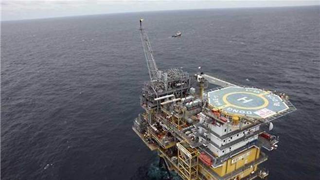 동해 가스전 해상 플랫폼 전경 [석유공사 제공]