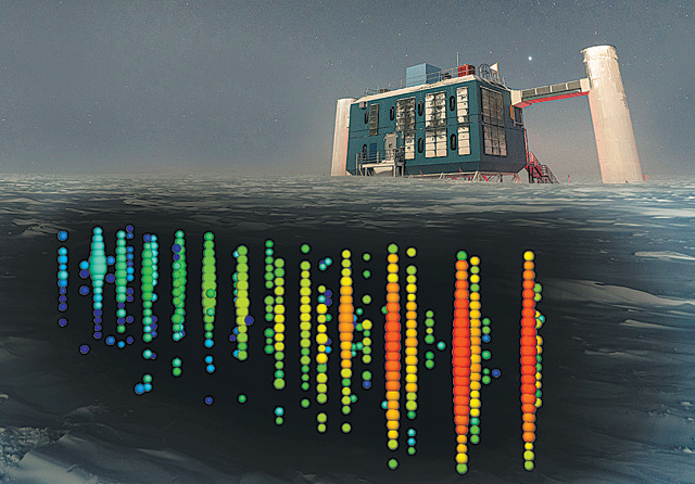 남극의 아이스큐브 중성미자 관측소. 동아사이언스 DB