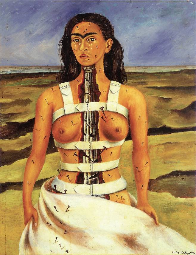 프리다 칼로, 부러진 척추, 1944.