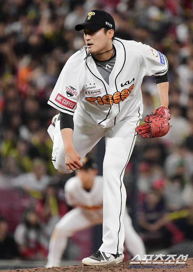 3일 광주 기아 챔피언스필드에서 열린 한화와 KIA의 경기. 8회초 등판한 KIA 김도현. 광주=정재근 기자 cjg@sportschosun.com/2024.5.3/