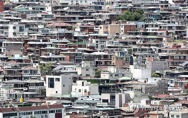 서울 용산구 후암동 일대 빌라 단지 모습(기사와 직접적 관련 없는 자료사진)  연합뉴스