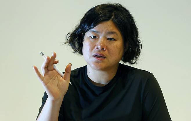 김혜정 한국성폭력상담소 소장이 지난 6월 18일 서울 마포구 사무실에서 주간경향과 인터뷰를 하고 있다. 서성일 선임기자